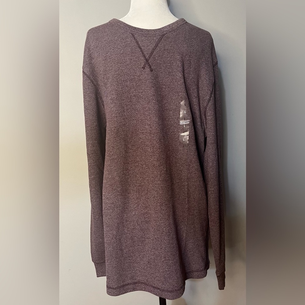 NWT Mens Burgundy Colored Knit Top Built for Comfort!!